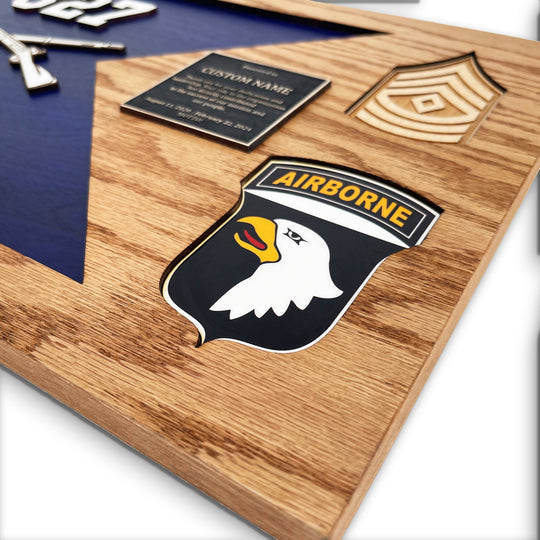 Handcrafted Guidon Plaque – U.S. Army
