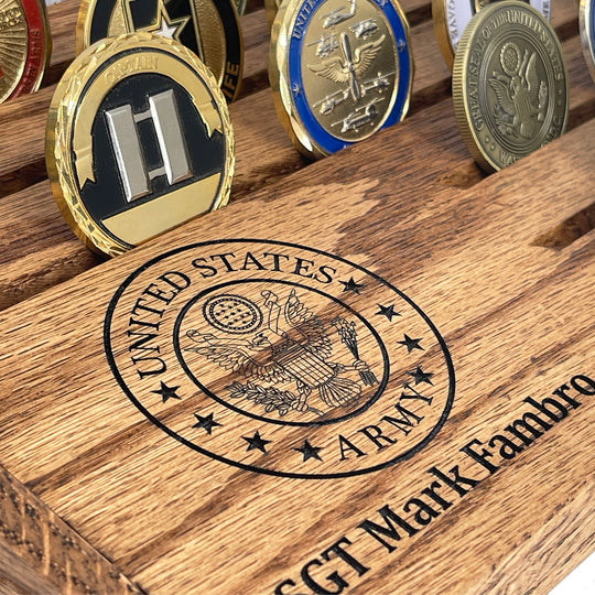 Desktop Challenge Coin Holder – U.S. Army