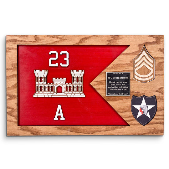 Handcrafted Guidon Plaque – U.S. Army
