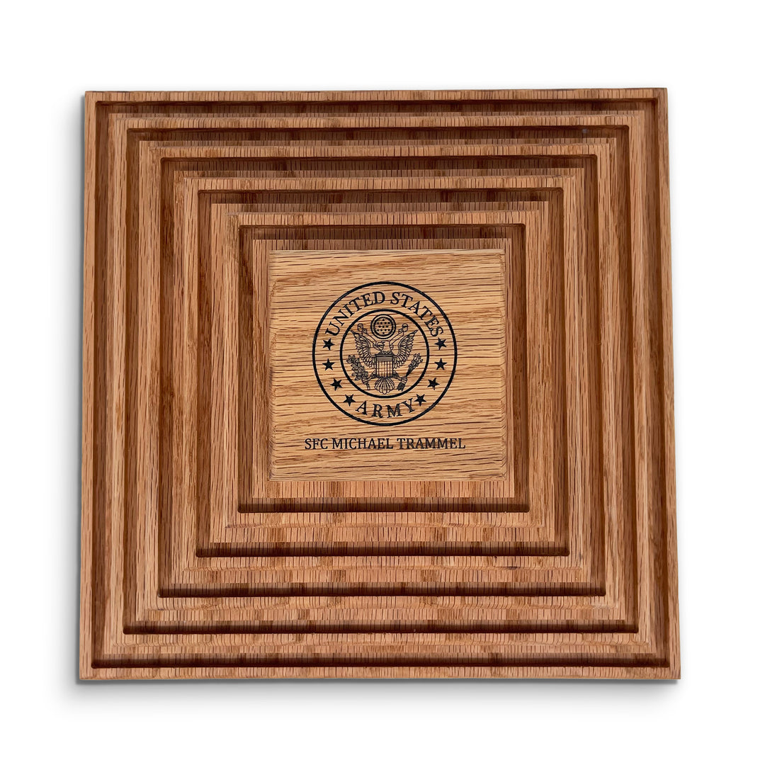 Spinning Challenge Coin Holder – U.S. Army