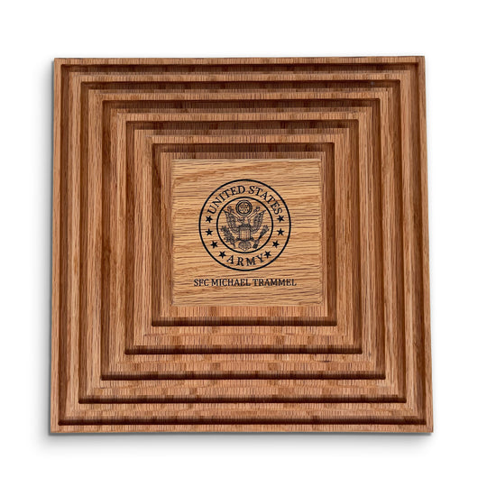Spinning Challenge Coin Holder – U.S. Army