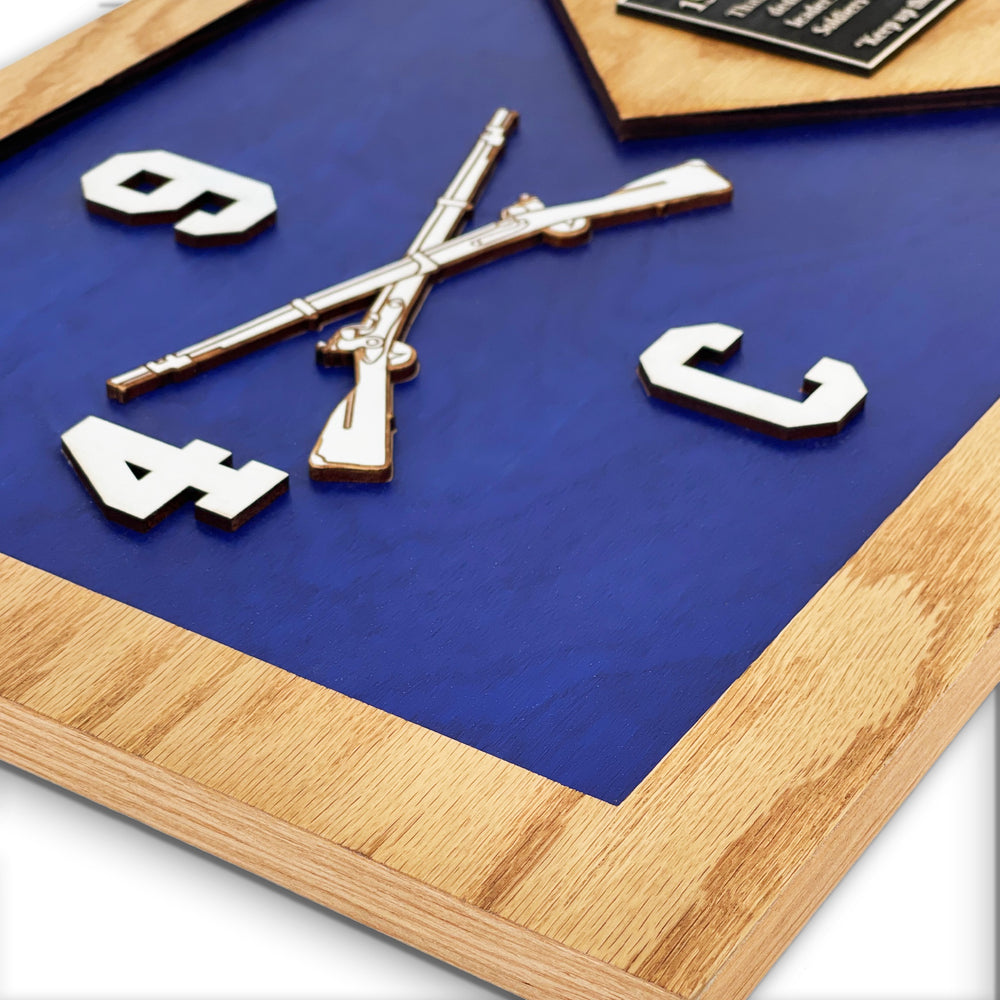 Handcrafted Guidon Plaque – U.S. Army