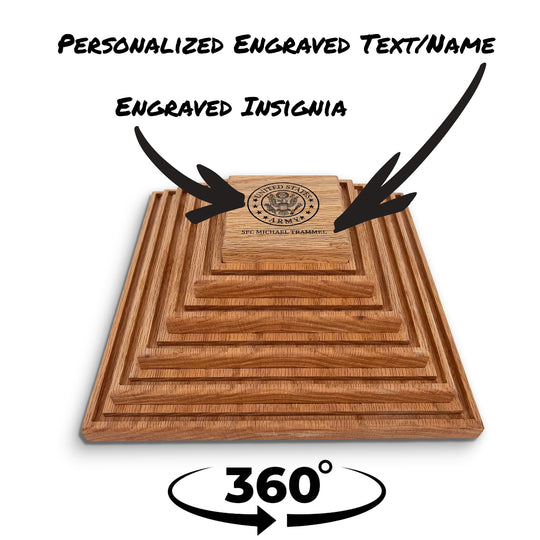 Spinning Challenge Coin Holder – U.S. Army
