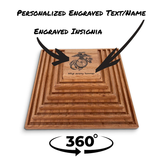 Spinning Challenge Coin Holder – USMC