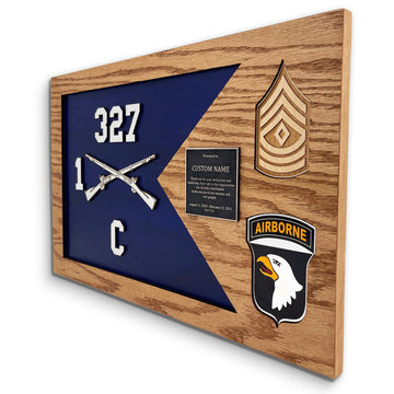 Handcrafted Guidon Plaque – U.S. Army